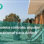 Modelo contrato alquiler vacacional para Airbnb